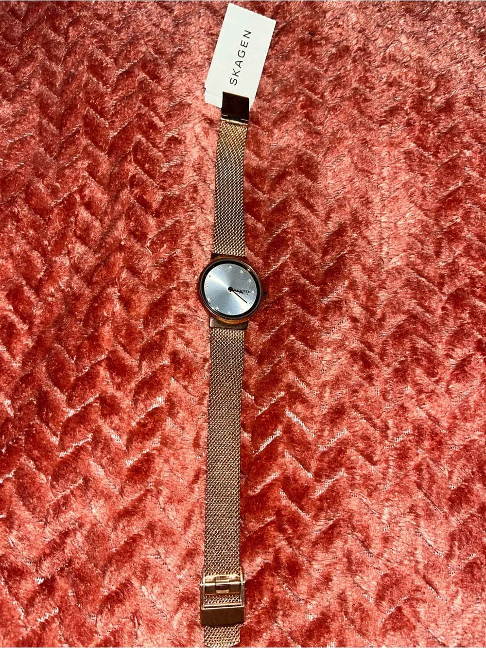 Skagen Rose Gold gem Bracelet Watch.